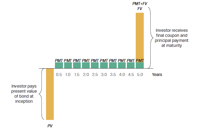 Coupon Bond Cash Flow Diagram